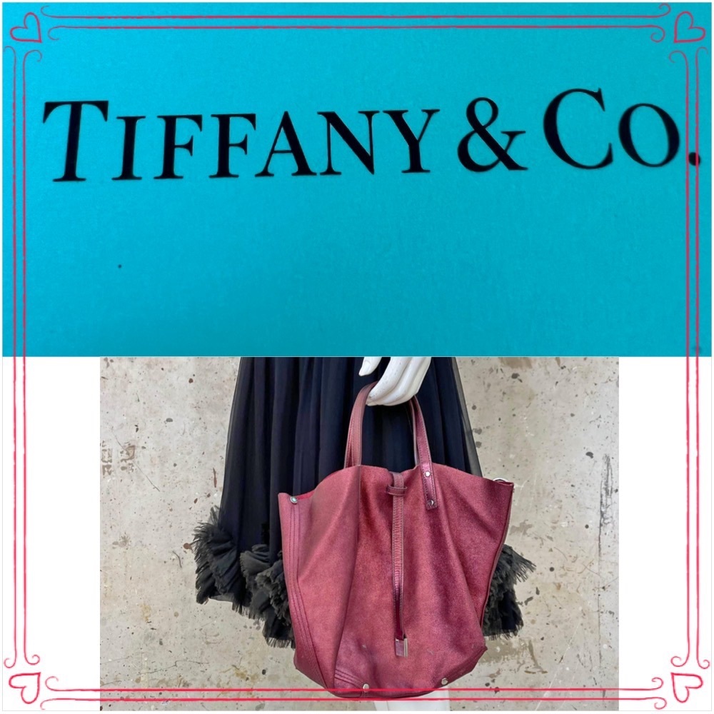 ๐ด๐Authentic TIFFANY & CO Reservable Leather &Sued Ruby Red &Rustic Red Bag๐๐ด - Picture 2 of 16